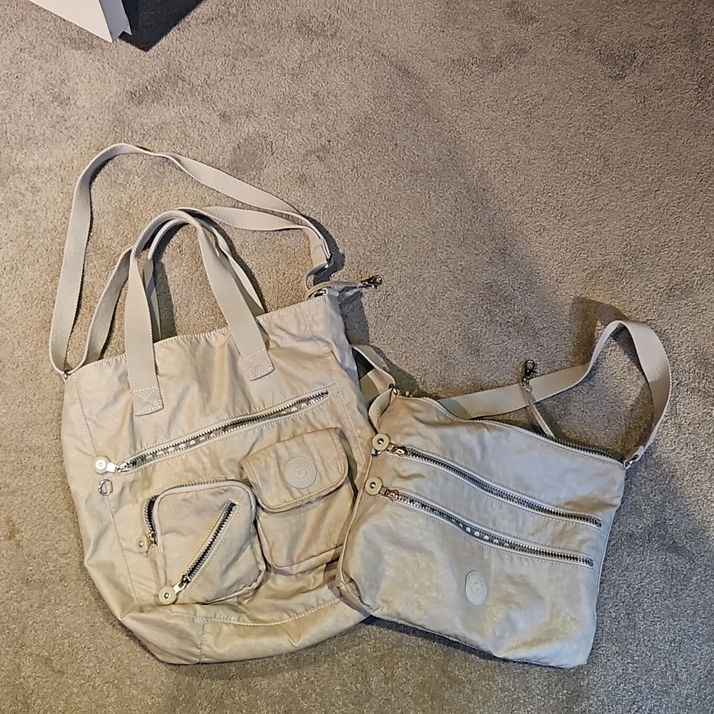Kipling bags one tote and the other crossover